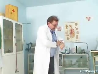 Full-blown Livie pussy examination by libidinous kinky gyno medical person